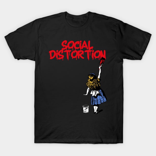 social red girl T-Shirt by j and r